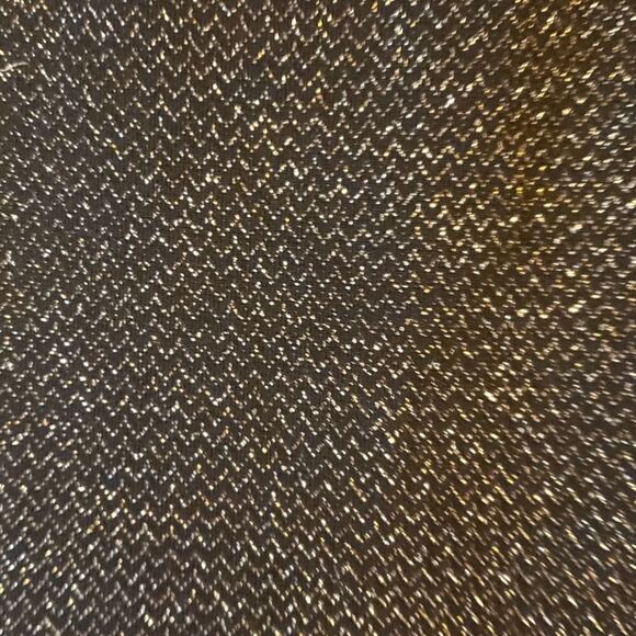 January 7 Junior Girls Gold Sparkle Mini Dress with Black‎ Bow Size Large - Picture 3 of 5